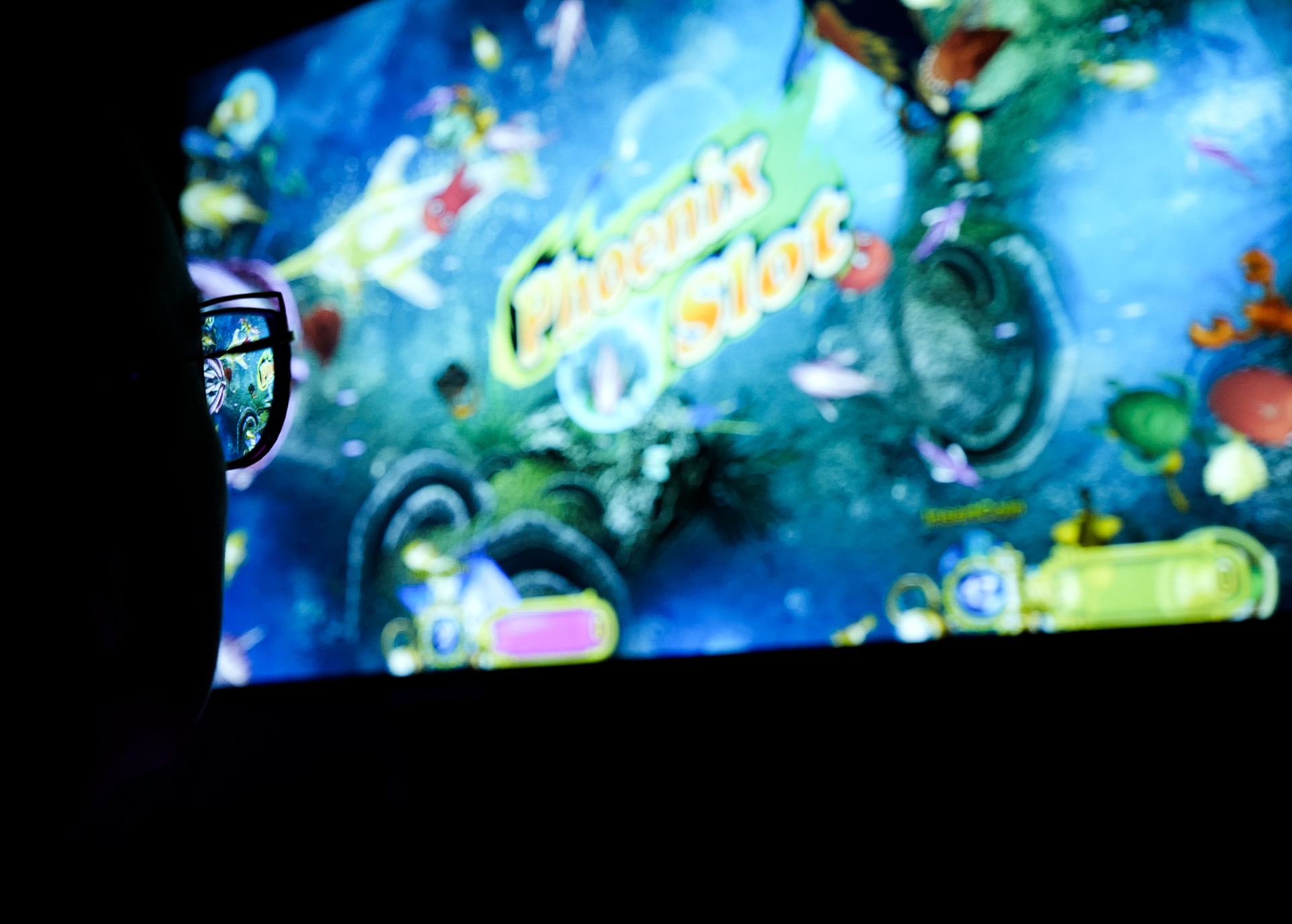 2 fish glasses reflection